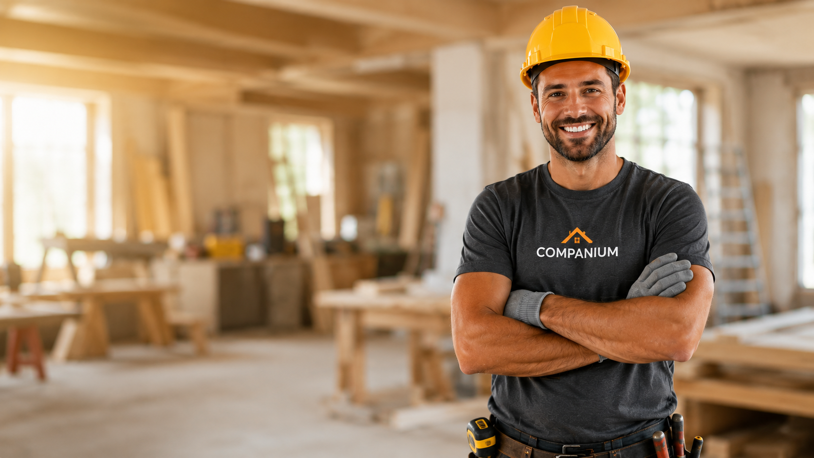 Artisan qualifié en situation de chantier