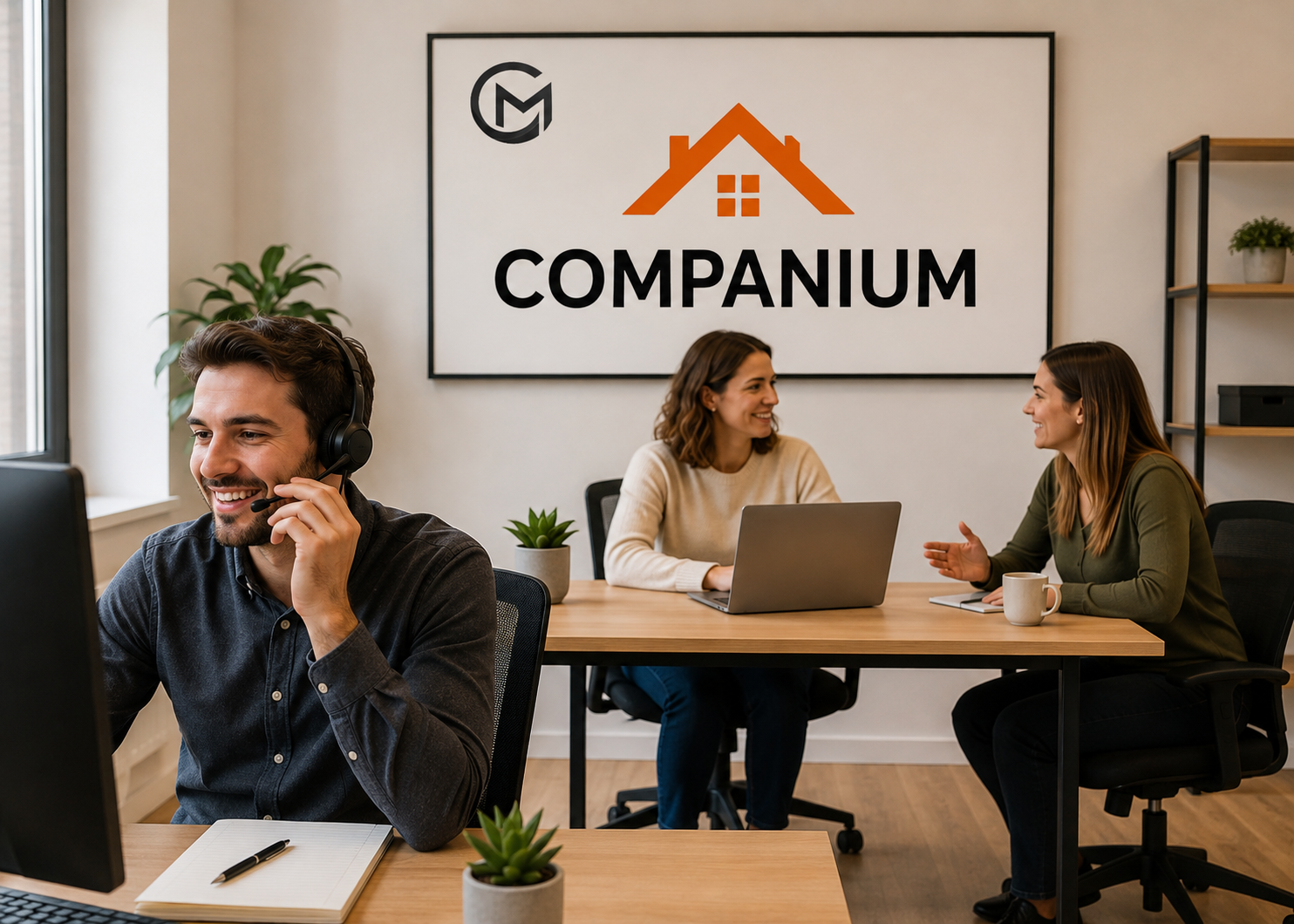 L'équipe COMPANIUM au travail