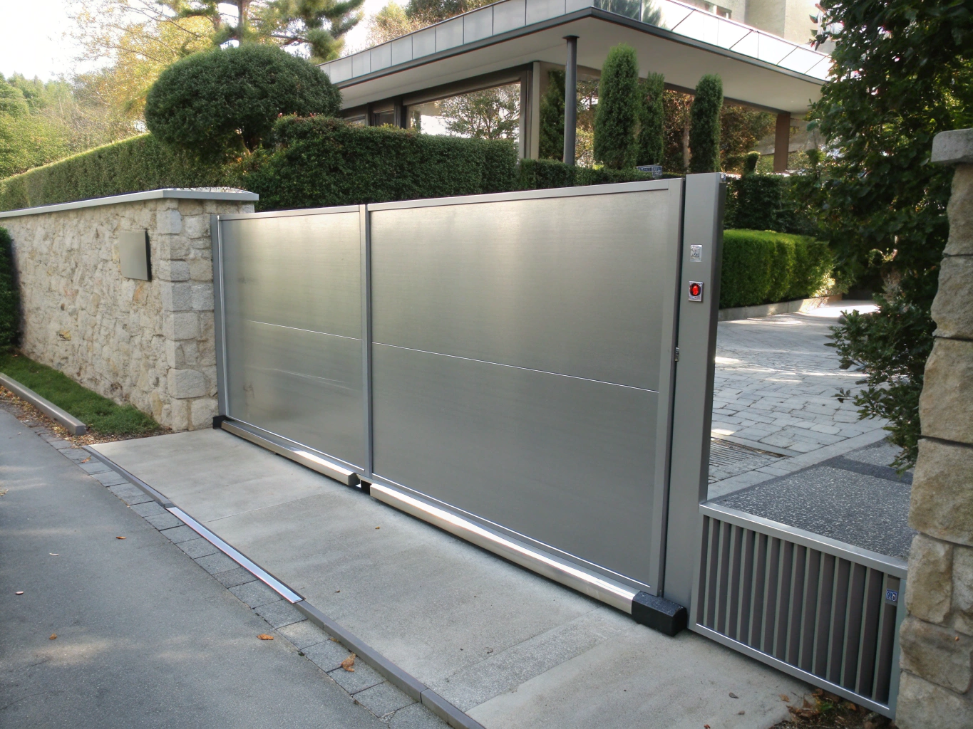 Installation d'un portail motorisé moderne